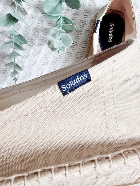 Soludos Men's Smoking Slipper Espadrille Slip On Natural Cotton Linen 9.5 NEW - Picture 15 of 16